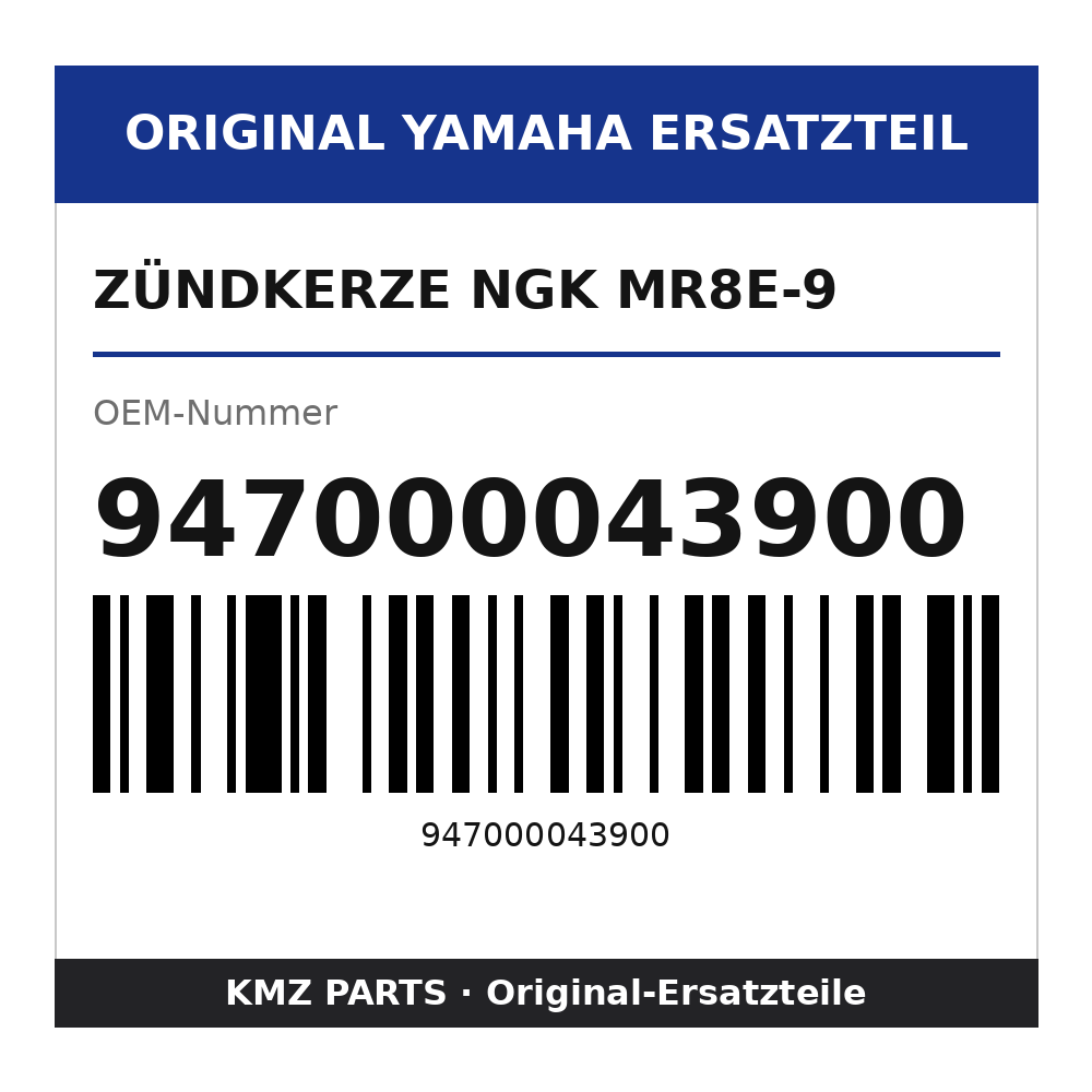 Yamaha Zündkerze NGK MR8E-9 947000043900
