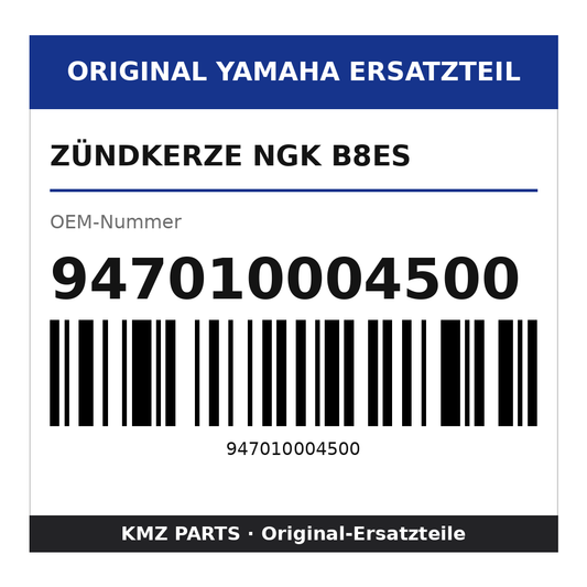Yamaha Zündkerze NGK B8ES 947010004500