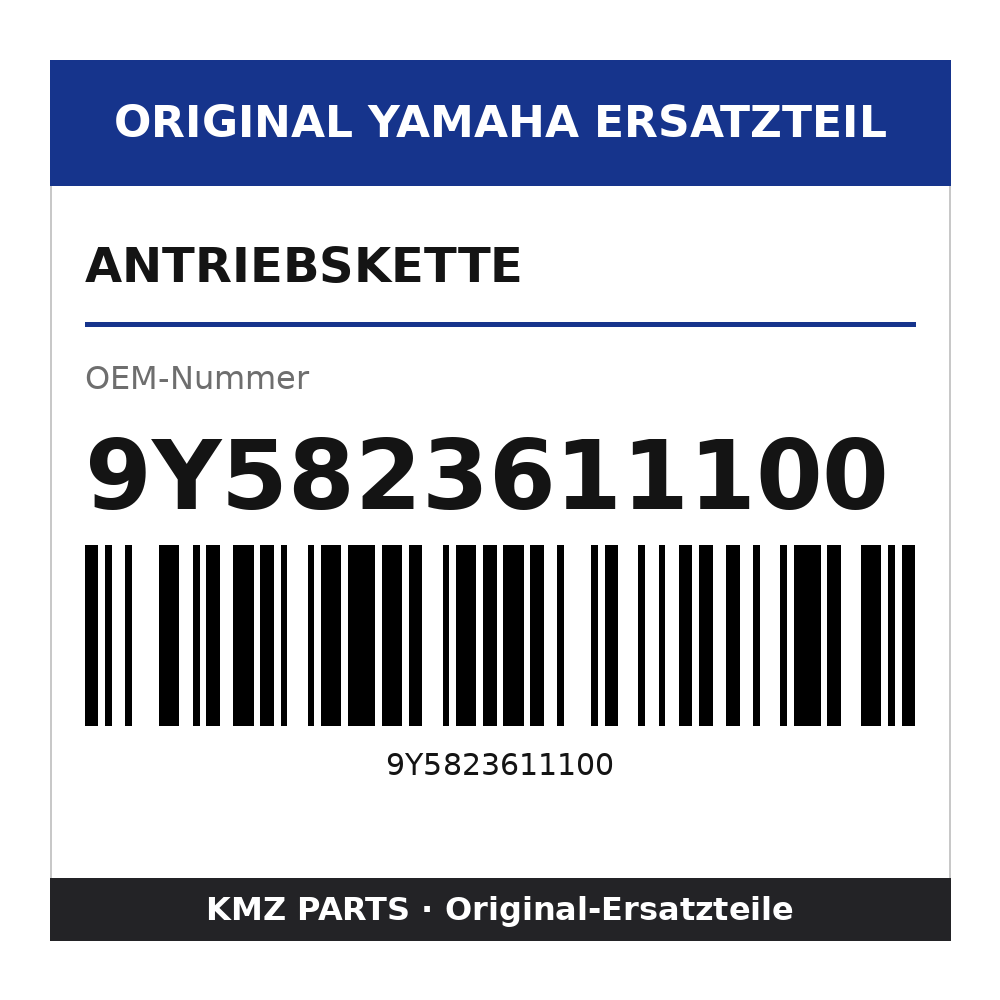 Yamaha Antriebskette 9Y5823611100