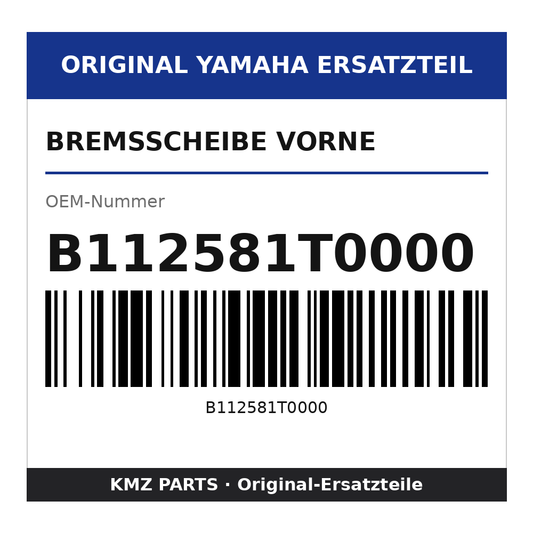 Yamaha Bremsscheibe vorne B112581T0000