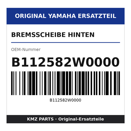 Yamaha Bremsscheibe hinten B112582W0000