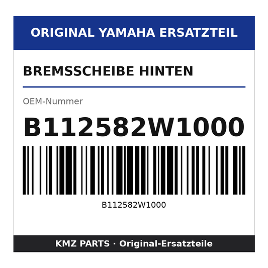 Yamaha Bremsscheibe hinten B112582W1000