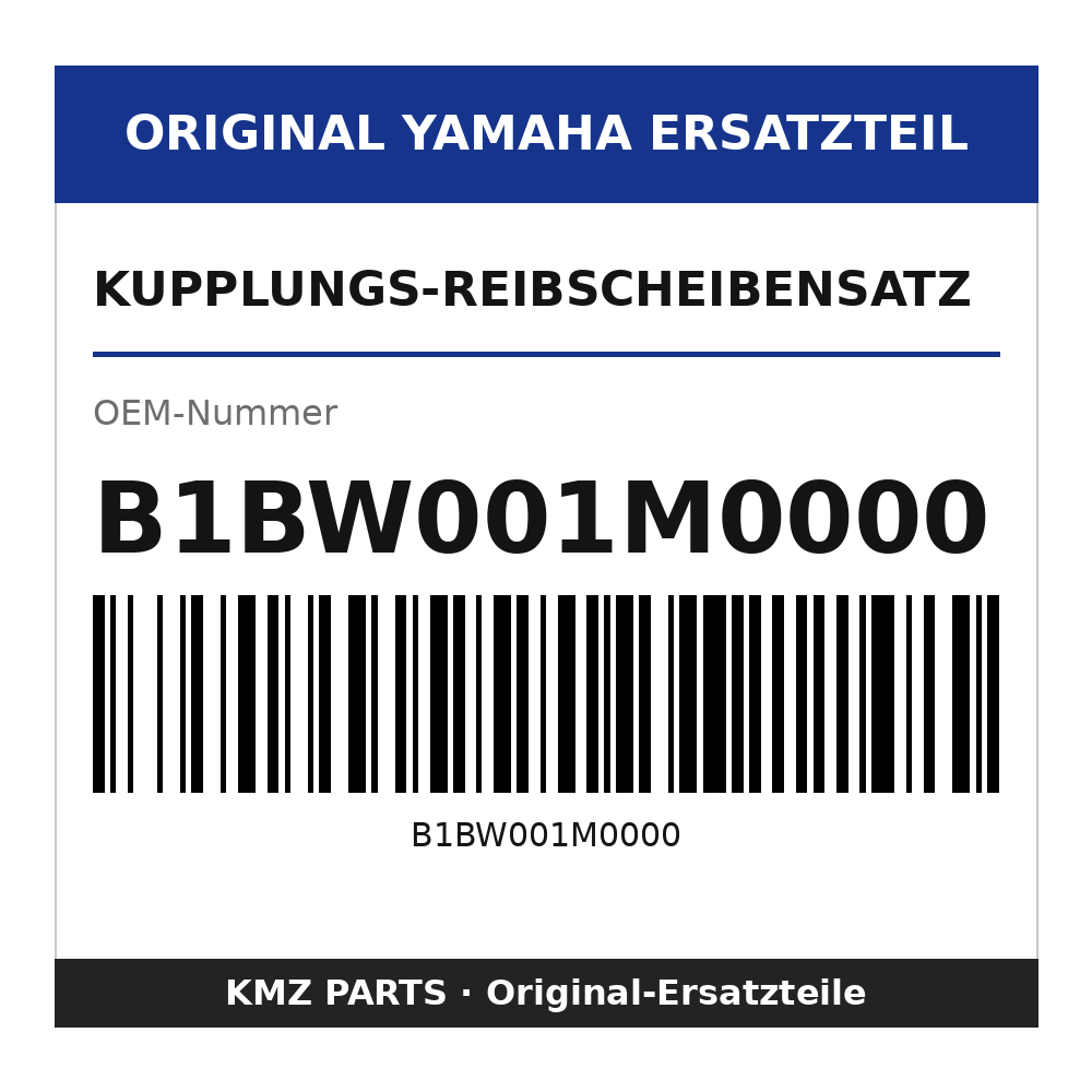 Yamaha Kupplungs-Reibscheibensatz B1BW001M0000