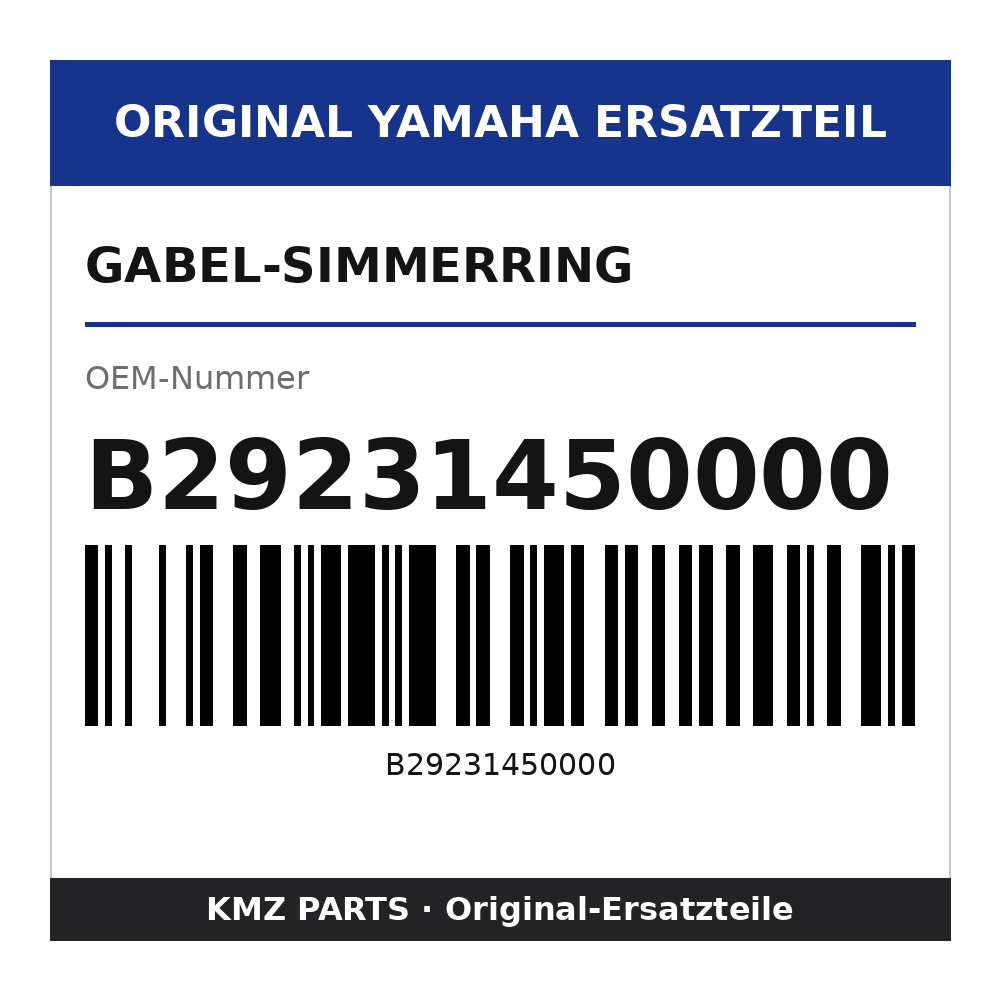 Yamaha Gabel-Simmerring B29231450000