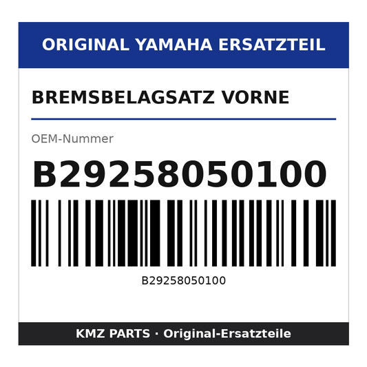Yamaha Bremsbelagsatz vorne B29258050100