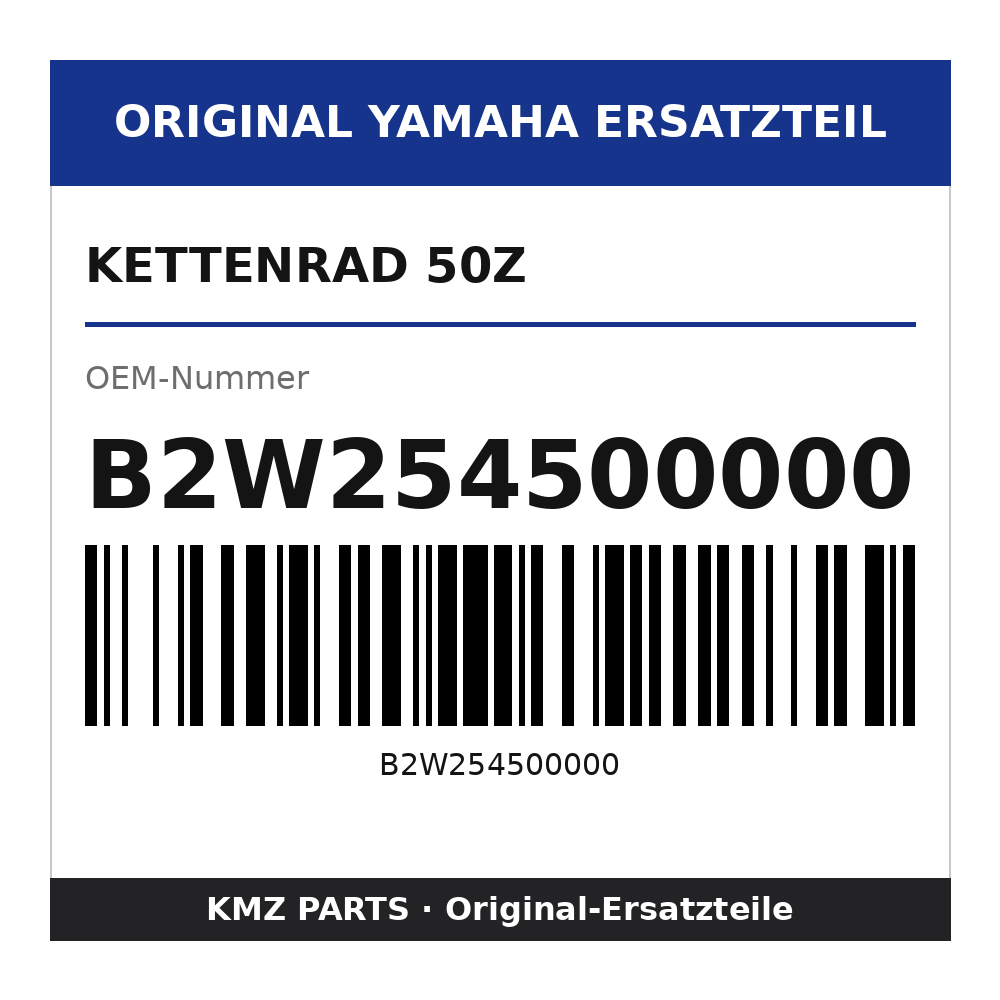Yamaha Kettenrad 50Z B2W254500000