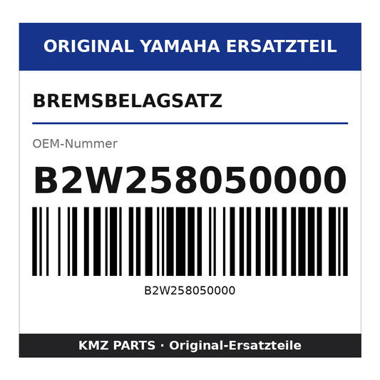 Yamaha Bremsbelagsatz B2W258050000