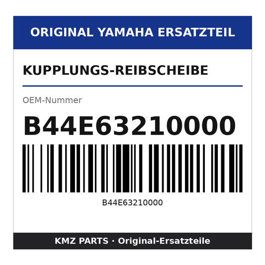 Yamaha Kupplungs-Reibscheibe B44E63210000
