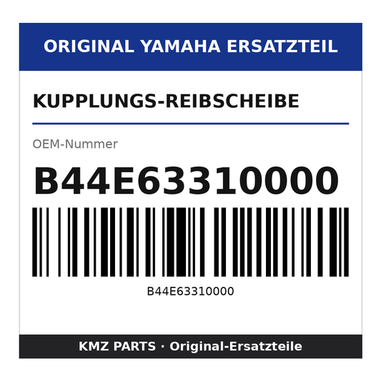 Yamaha Kupplungs-Reibscheibe B44E63310000