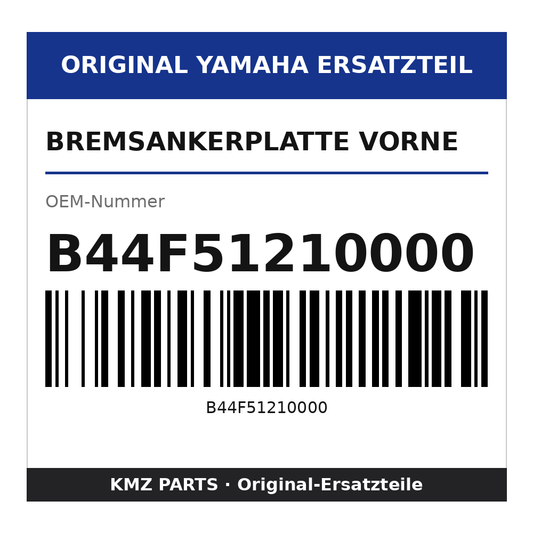 Yamaha Bremsankerplatte vorne B44F51210000