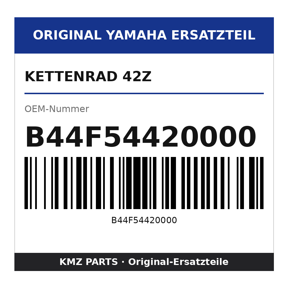 Yamaha Kettenrad 42Z B44F54420000