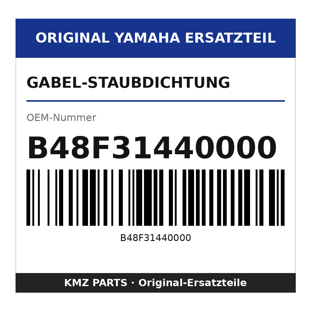 Yamaha Gabel-Staubdichtung B48F31440000