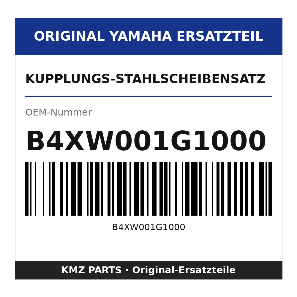 Yamaha Kupplungs-Stahlscheibensatz B4XW001G1000