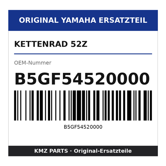 Yamaha Kettenrad 52Z B5GF54520000
