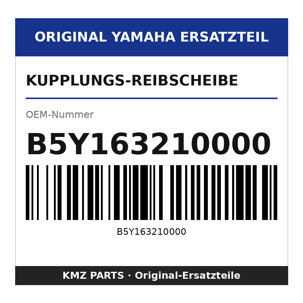Yamaha Kupplungs-Reibscheibe B5Y163210000