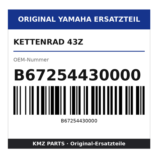 Yamaha Kettenrad 43Z B67254430000