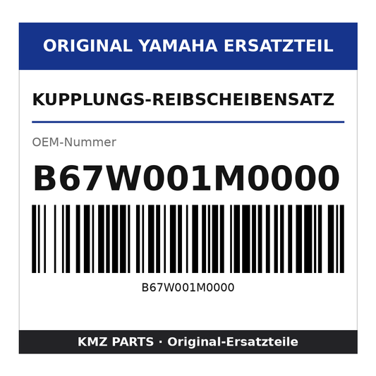 Yamaha Kupplungs-Reibscheibensatz B67W001M0000