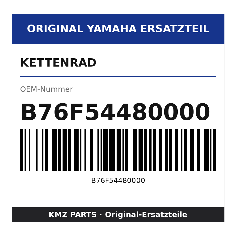 Yamaha Kettenrad B76F54480000