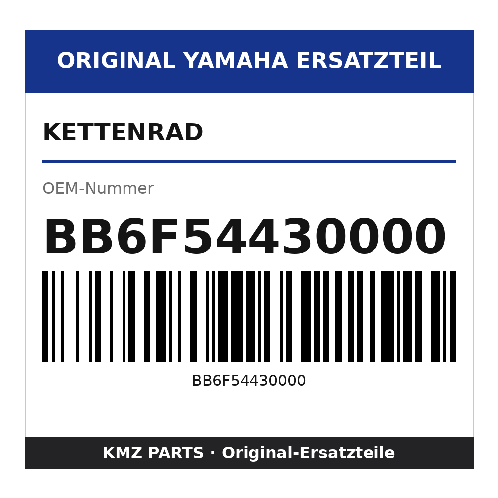 Yamaha Kettenrad BB6F54430000