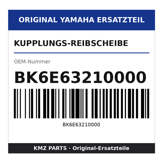 Yamaha Kupplungs-Reibscheibe BK6E63210000