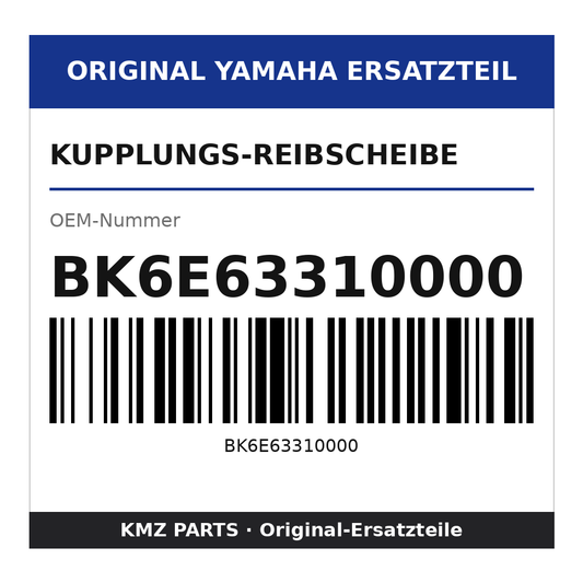 Yamaha Kupplungs-Reibscheibe BK6E63310000