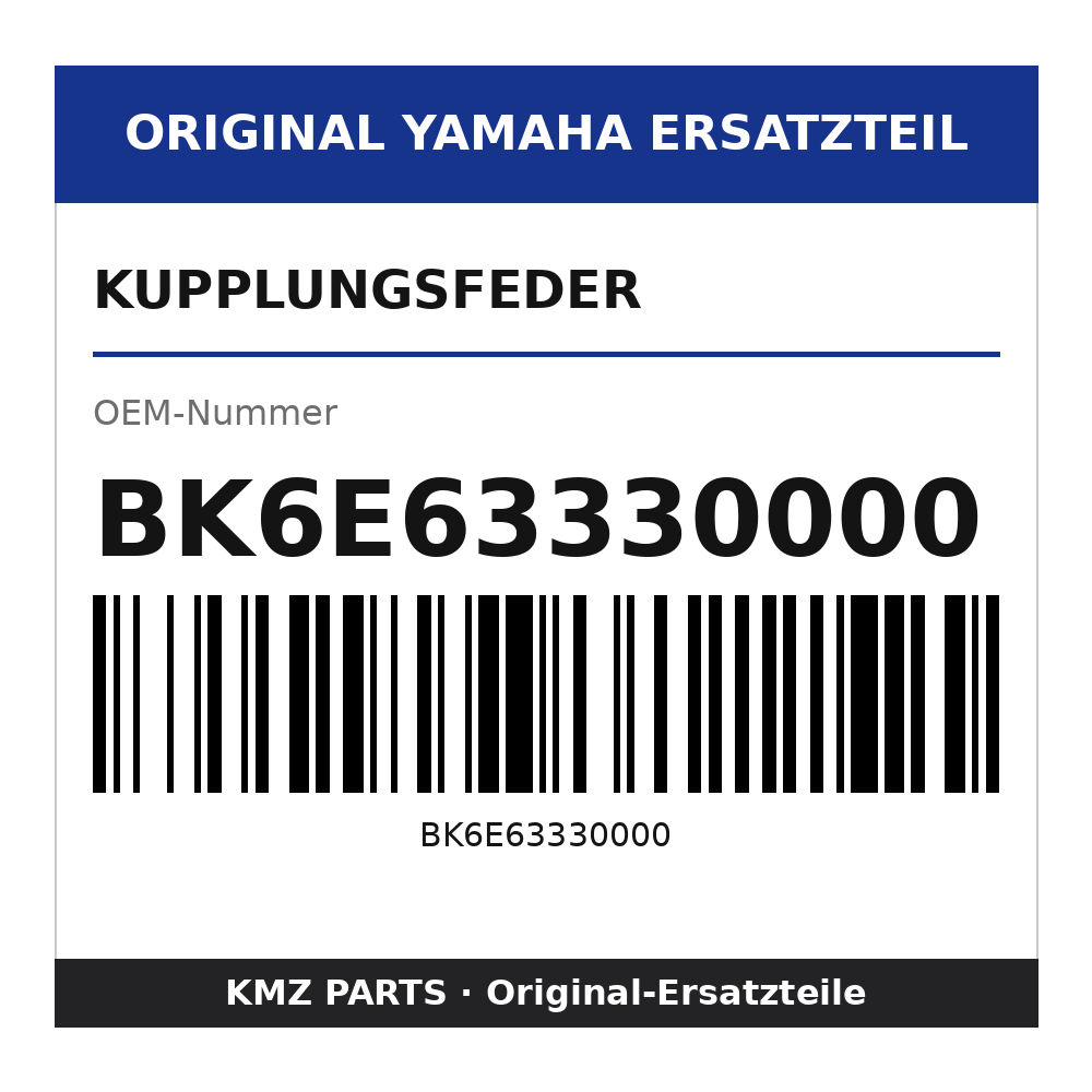 Yamaha Kupplungsfeder BK6E63330000