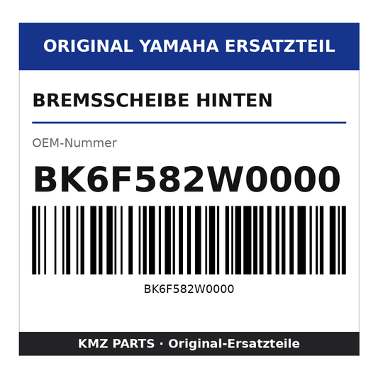 Yamaha Bremsscheibe hinten BK6F582W0000