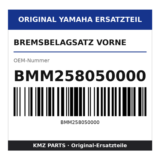 Yamaha Bremsbelagsatz vorne BMM258050000