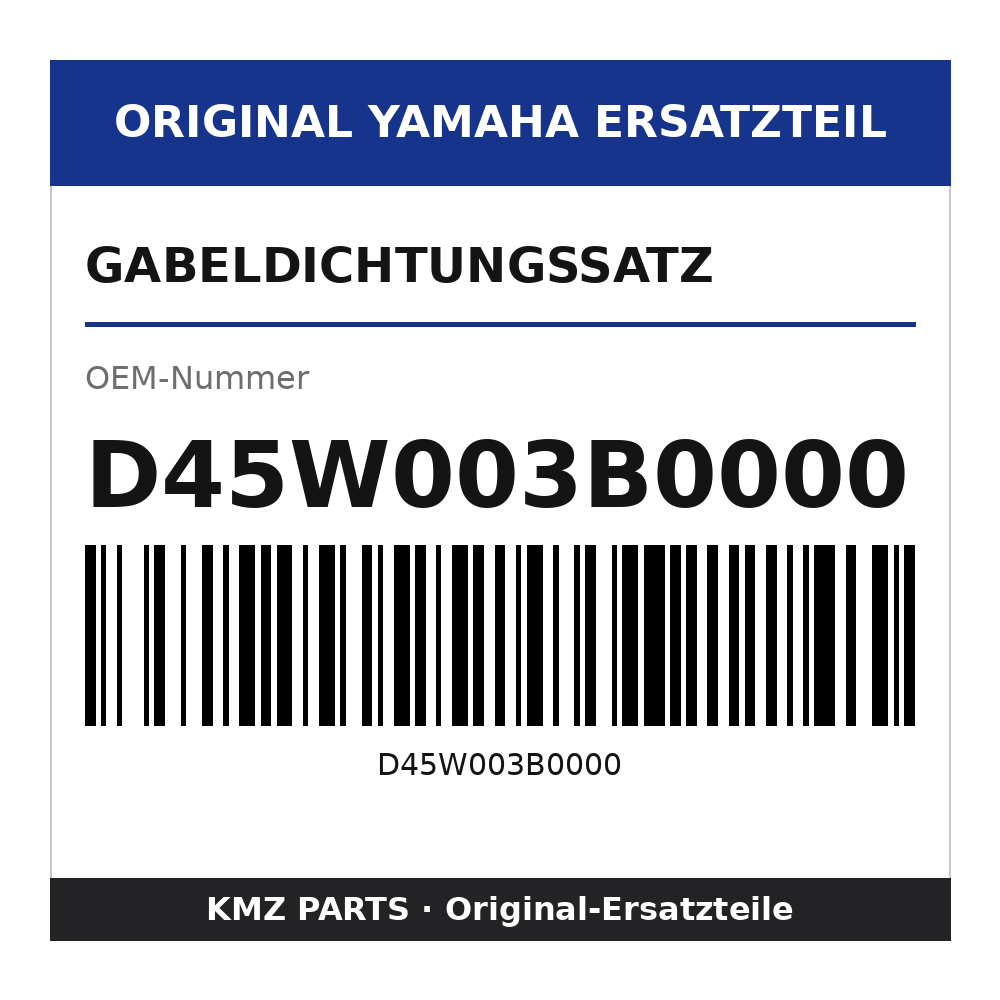 Yamaha Gabeldichtungssatz D45W003B0000