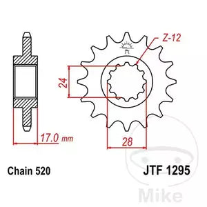 Ritzel vorne JT JTF1295.13, 13 Zähne Teilung 520