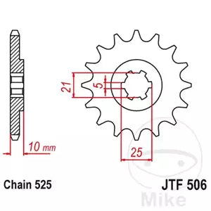 Ritzel vorne JT JTF506.14, 14 Zähne Teilung 525
