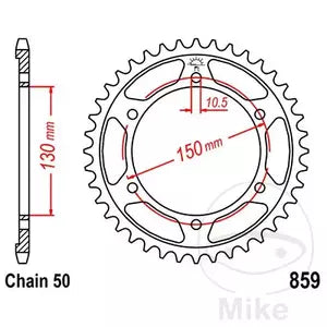 Kettenrad hinten Stahl JT JTR859.42, 42 Zähne Teilung 530