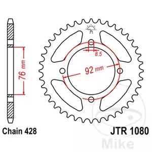 Kettenrad hinten Stahl JT JTR1080.39, 39 Zähne Teilung 428