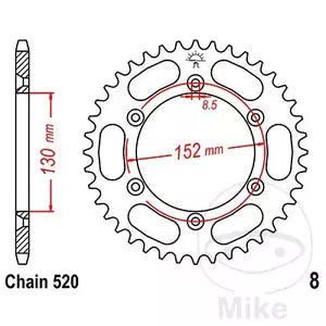 Kettenrad hinten Stahl JT JTR8.51, 51 Zähne Teilung 520